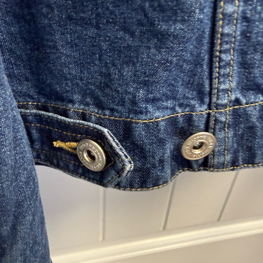 Vintage Liz Claiborne Denim Jacket Embroidered Flowers Sz X-Large New With Tags - Picture 11 of 14